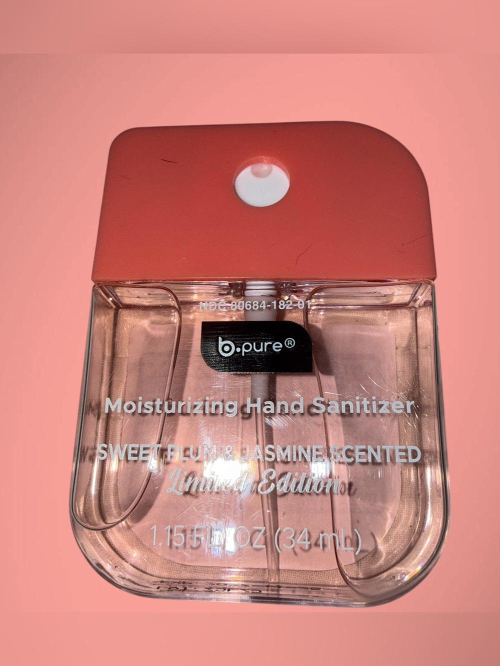 NWT B.Pure Limited Edition Moisturizing Hand Sanitizer - Sweet Plum & Jasmine